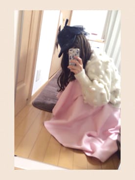 「keisuke kanda（ケイスケカンダ）のアイテム（帽子）」を使った、みほさん（レディース・154cm）の冬コーディネート
