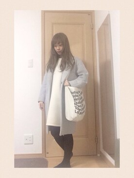 「ボンディング」｜「アイテム（ワンピース/ドレス）」を使った、みほさん（レディース・154cm）の冬コーディネート