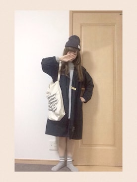 「soe（ソーイ）のアイテム」を使った、みほさん（レディース・154cm）の春コーディネート