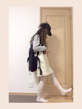 「keisuke kanda（ケイスケカンダ）のアイテム（帽子）」を使った、みほさん（レディース・154cm）の春コーディネート