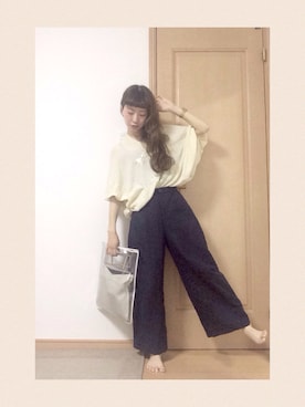 「シアタープロダクツ(THEATRE PRODUCTS)」｜「アイテム（アナログ腕時計）」を使った、みほさん（レディース・154cm）の夏コーディネート