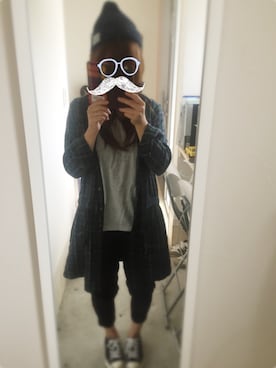 「しまむら（シマムラ）のアイテム（帽子、その他）」を使った、aimyさん（レディース・148cm）の秋コーディネート