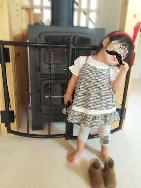 「西松屋」｜「アイテム（チュニック）」を使った、aimyさん（レディース・148cm）の秋コーディネート