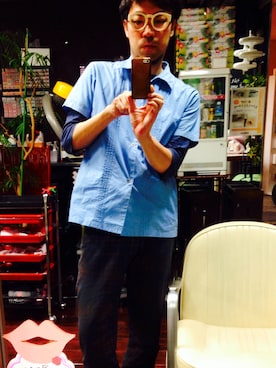 「SOURCE（ソース）のアイテム（Tシャツ/カットソー）」を使った、大矢 祥央さん（メンズ・176cm）の春コーディネート