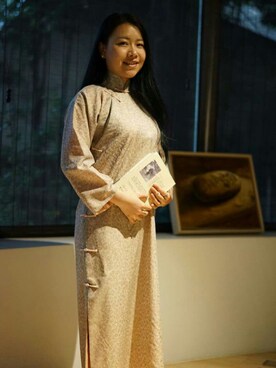 「Cheongsam」｜MyaZhouさん（レディース・156cm）の秋コーディネート
