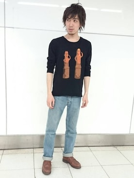 「SASQUATCHfabrix.（サスクワァッチファブリックス）のアイテム」を使った、DJDagobahさん（メンズ・174cm）の春コーディネート
