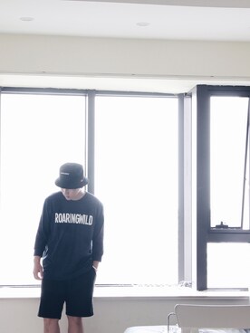 「ROARINGWILDのアイテム（トップス）」を使った、monkey-soulさん（メンズ・175cm）の秋コーディネート
