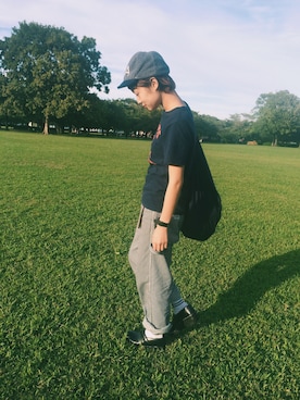 「DECHO（デコー）のアイテム」を使った、ヤマシタ アヤネさん（レディース・169cm）の秋コーディネート