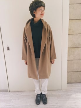 「GRANDMA MAMA DAUGHTER（グランマママドーター）のアイテム」を使った、ヤマシタ アヤネさん（レディース・169cm）の秋コーディネート