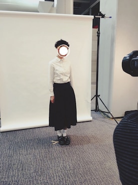 「GRANDMA MAMA DAUGHTER（グランマママドーター）のアイテム」を使った、ヤマシタ アヤネさん（レディース・169cm）の秋コーディネート