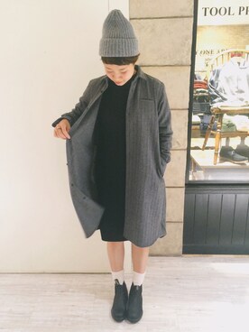 「アイテム（バングル/リストバンド）」を使った、ヤマシタ アヤネさん（レディース・169cm・20代）の秋コーディネート