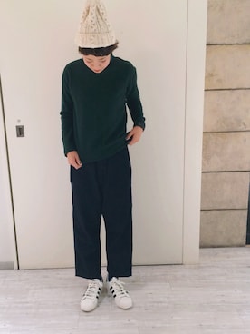 「アイテム（バングル/リストバンド）」を使った、ヤマシタ アヤネさん（レディース・169cm・20代）の秋コーディネート