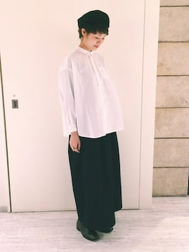 「アイテム（バングル/リストバンド）」を使った、ヤマシタ アヤネさん（レディース・169cm・20代）の冬コーディネート