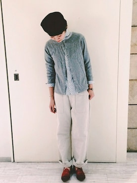 「アイテム（バングル/リストバンド）」を使った、ヤマシタ アヤネさん（レディース・169cm・20代）の春コーディネート