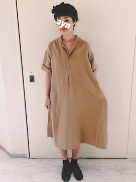 「アイテム（バングル/リストバンド）」を使った、ヤマシタ アヤネさん（レディース・169cm・20代）の春コーディネート