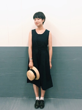 「アイテム（バングル/リストバンド）」を使った、ヤマシタ アヤネさん（レディース・169cm・20代）の夏コーディネート