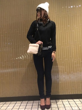 「TOPKAPI（トプカピ）のアイテム（帽子）」を使った、Doronjoさん（レディース・162cm）の秋コーディネート