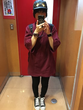 「ハイネックトップス」｜「アイテム（腕時計）」を使った、CHIHOOOOさん（レディース・164cm）の秋コーディネート