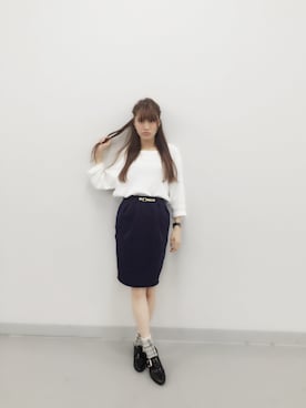 「Elede myu（エレドミュー）のアイテム」を使った、後藤夕貴さん（レディース・157cm）の夏コーディネート