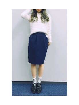 「2%tokyo」｜後藤夕貴さん（レディース・157cm）の秋コーディネート