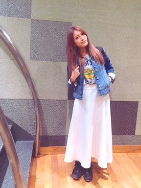 後藤夕貴さん（レディース・157cm）の春コーディネート
