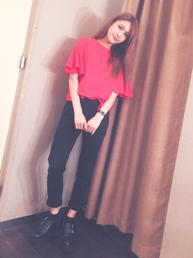 後藤夕貴さん（レディース・157cm）の春コーディネート