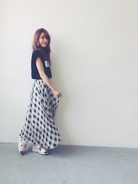 後藤夕貴さん（レディース・157cm）の夏コーディネート