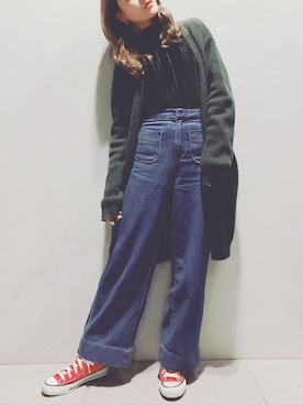 後藤夕貴さん（レディース・157cm）の秋コーディネート