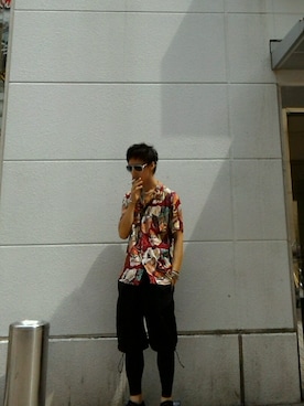 「MofM(manofmoods)（マンオブムーズ）のアイテム（パンツ）」を使った、RyoTさん（メンズ・173cm）の夏コーディネート