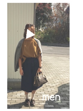 「Kastane」｜「アイテム（モカシン/デッキシューズ）」を使った、menchanさん（レディース・161cm）の秋コーディネート