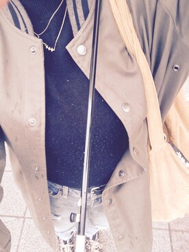 「アイテム（トートバッグ、オレンジ系）」を使った、っらち、。さん（レディース・159cm）の春コーディネート