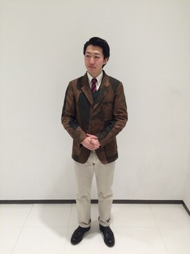 「アイテム（テーラードジャケット）」を使った、koukiさん（メンズ・175cm・10代）の冬コーディネート