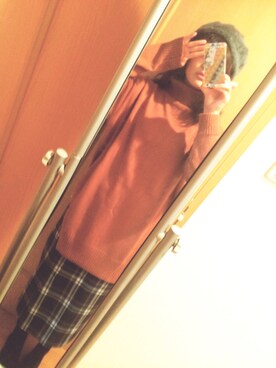 「w closet」｜「アイテム（ハンチング/ベレー帽）」を使った、おつさん（レディース・154cm）の秋コーディネート