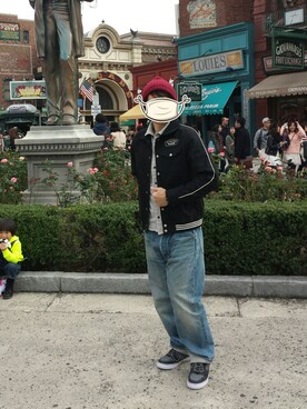 「Subciety（サブサエティ）のアイテム（ライダースジャケット）」を使った、tomoharuさん（メンズ・169cm）の春コーディネート