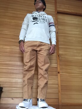 「8 EiGHT（エイト）のアイテム」を使った、SEIさん（メンズ・171cm）の春コーディネート