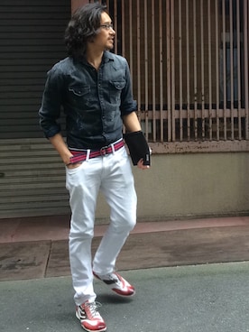 「DRAGON BEARD（ドラゴンベアード）のアイテム」を使った、HARAさん（メンズ・172cm）の秋コーディネート