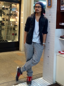 「DRAGON BEARD（ドラゴンベアード）のアイテム」を使った、HARAさん（メンズ・172cm）の秋コーディネート