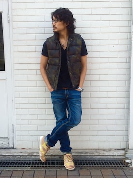 「American Apparel（アメリカンアパレル）のアイテム」を使った、HARAさん（メンズ・172cm）の秋コーディネート