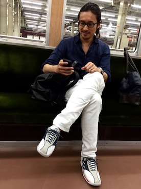 「DRAGON BEARD（ドラゴンベアード）のアイテム」を使った、HARAさん（メンズ・172cm）の秋コーディネート