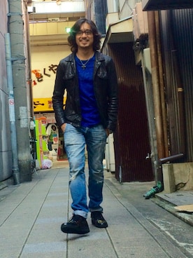 「GAS（ガス）のアイテム」を使った、HARAさん（メンズ・172cm）の秋コーディネート