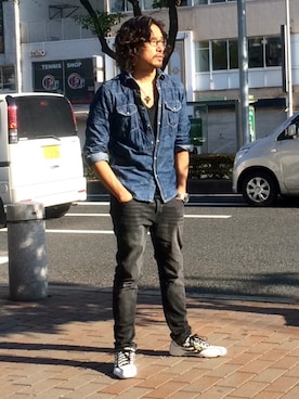 「DRAGON BEARD（ドラゴンベアード）のアイテム」を使った、HARAさん（メンズ・172cm）の秋コーディネート