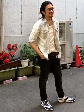 「DRAGON BEARD（ドラゴンベアード）のアイテム」を使った、HARAさん（メンズ・172cm）の秋コーディネート