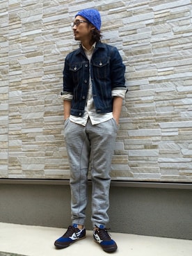 「スエット」｜HARAさん（メンズ・172cm）の春コーディネート