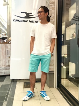 「DRAGON BEARD（ドラゴンベアード）のアイテム」を使った、HARAさん（メンズ・172cm）の夏コーディネート