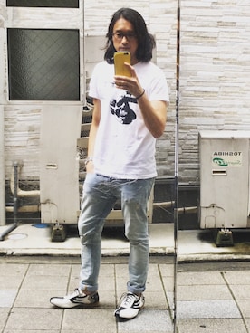 「DRAGON BEARD（ドラゴンベアード）のアイテム」を使った、HARAさん（メンズ・172cm）の夏コーディネート