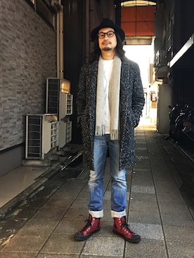 「MICHEL KLEIN HOMME   （ミッシェルクランオム）のアイテム（ジャケット/アウター）」を使った、HARAさん（メンズ・172cm）の秋コーディネート