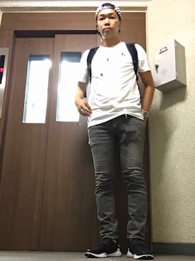 「JAMA RICO（ジャマリコ）のアイテム」を使った、だいくんさん（メンズ・179cm）の夏コーディネート