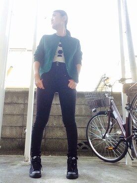 ゆかりさん（レディース・160cm）の秋コーディネート