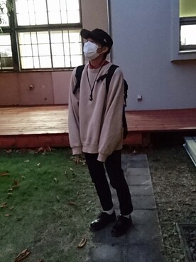 「Dr. Martens（ドクターマーチン）のDr.Martens (ドクターマーチン)/1461 3EYE GIBSON SHOES（その他シューズ）」を使った、日記さん（メンズ・170cm）の秋コーディネート