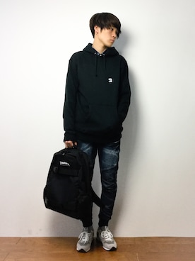 「SWAGGER（スワッガー）のアイテム（スウェット）」を使った、ryoさん（メンズ・178cm）の春コーディネート